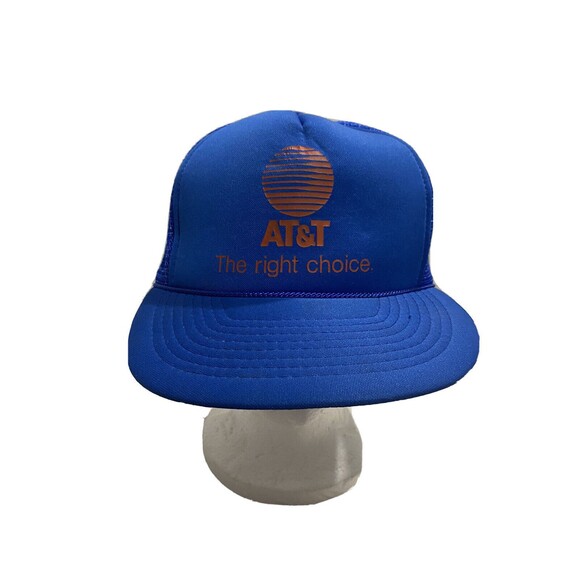ATT HAT TRUCKER ROPE SNAP BACK ADVERTISING FARMER USA AT&T CAP Right Choice - Picture 1 of 5